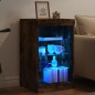 vidaXL Sideboard mit LED-Leuchten Räuchereiche 41x37x67 cm vidaXL Sideboard mit LED-Leuchten Räuchereiche 41x37x67 cm