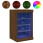 vidaXL Sideboard mit LED-Leuchten Braun Eichen-Optik 41x37x67 cm vidaXL Sideboard mit LED-Leuchten Braun Eichen-Optik 41x37x67 cm