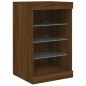 vidaXL Sideboard mit LED-Leuchten Braun Eichen-Optik 41x37x67 cm vidaXL Sideboard mit LED-Leuchten Braun Eichen-Optik 41x37x67 cm