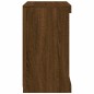 vidaXL Sideboard mit LED-Leuchten Braun Eichen-Optik 41x37x67 cm vidaXL Sideboard mit LED-Leuchten Braun Eichen-Optik 41x37x67 cm
