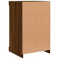 vidaXL Sideboard mit LED-Leuchten Braun Eichen-Optik 41x37x67 cm vidaXL Sideboard mit LED-Leuchten Braun Eichen-Optik 41x37x67 cm