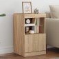 vidaXL Sideboard mit LED-Leuchten Sonoma-Eiche 41x37x67 cm vidaXL Sideboard mit LED-Leuchten Sonoma-Eiche 41x37x67 cm