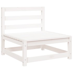 vidaXL Gartensofa ohne Armlehnen Weiß 70x70x67 cm Massivholz Kiefer