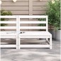 vidaXL Gartensofa ohne Armlehnen Weiß 70x70x67 cm Massivholz Kiefer vidaXL Gartensofa ohne Armlehnen Weiß 70x70x67 cm Massivholz Kiefer