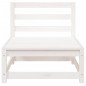 vidaXL Gartensofa ohne Armlehnen Weiß 70x70x67 cm Massivholz Kiefer vidaXL Gartensofa ohne Armlehnen Weiß 70x70x67 cm Massivholz Kiefer