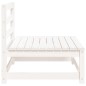 vidaXL Gartensofa ohne Armlehnen Weiß 70x70x67 cm Massivholz Kiefer vidaXL Gartensofa ohne Armlehnen Weiß 70x70x67 cm Massivholz Kiefer