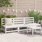 vidaXL Gartensofas ohne Armlehnen 3 Stk. Weiß 70x70x67 cm Kiefernholz vidaXL Gartensofas ohne Armlehnen 3 Stk. Weiß 70x70x67 cm Kiefernholz