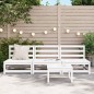 vidaXL Gartensofas ohne Armlehnen 3 Stk. Weiß 70x70x67 cm Kiefernholz vidaXL Gartensofas ohne Armlehnen 3 Stk. Weiß 70x70x67 cm Kiefernholz