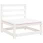vidaXL Gartensofas ohne Armlehnen 3 Stk. Weiß 70x70x67 cm Kiefernholz vidaXL Gartensofas ohne Armlehnen 3 Stk. Weiß 70x70x67 cm Kiefernholz