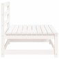 vidaXL Gartensofas ohne Armlehnen 3 Stk. Weiß 70x70x67 cm Kiefernholz vidaXL Gartensofas ohne Armlehnen 3 Stk. Weiß 70x70x67 cm Kiefernholz