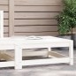 vidaXL Gartenhocker Weiß 70x70x30 cm Massivholz Kiefer vidaXL Gartenhocker Weiß 70x70x30 cm Massivholz Kiefer