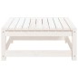 vidaXL Gartenhocker Weiß 70x70x30 cm Massivholz Kiefer vidaXL Gartenhocker Weiß 70x70x30 cm Massivholz Kiefer