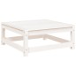 vidaXL Gartenhocker Weiß 70x70x30 cm Massivholz Kiefer vidaXL Gartenhocker Weiß 70x70x30 cm Massivholz Kiefer