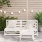 vidaXL Gartensofa 2-Sitzer Weiß Massivholz Kiefer vidaXL Gartensofa 2-Sitzer Weiß Massivholz Kiefer