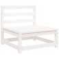vidaXL Gartensofa 2-Sitzer Weiß Massivholz Kiefer vidaXL Gartensofa 2-Sitzer Weiß Massivholz Kiefer