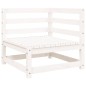 vidaXL Gartensofa 2-Sitzer Weiß Massivholz Kiefer vidaXL Gartensofa 2-Sitzer Weiß Massivholz Kiefer
