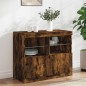 vidaXL Sideboard mit LED-Leuchten Räuchereiche 81x37x67 cm vidaXL Sideboard mit LED-Leuchten Räuchereiche 81x37x67 cm