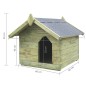 vidaXL Hundehütte mit Dach Imprägniertes Kiefernholz vidaXL Hundehütte mit Dach Imprägniertes Kiefernholz