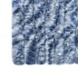 vidaXL Insektenschutz-Vorhang Blau, Weiß und Silbern 56x185cm Chenille vidaXL Insektenschutz-Vorhang Blau, Weiß und Silbern 56x185cm Chenille
