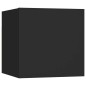vidaXL 7-tlg. TV-Schrank-Set Schwarz Holzwerkstoff vidaXL 7-tlg. TV-Schrank-Set Schwarz Holzwerkstoff