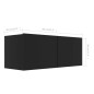 vidaXL 7-tlg. TV-Schrank-Set Schwarz Holzwerkstoff vidaXL 7-tlg. TV-Schrank-Set Schwarz Holzwerkstoff