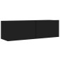 vidaXL 8-tlg. TV-Schrank-Set Schwarz Holzwerkstoff vidaXL 8-tlg. TV-Schrank-Set Schwarz Holzwerkstoff