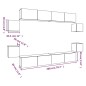 vidaXL 8-tlg. TV-Schrank-Set Schwarz Holzwerkstoff vidaXL 8-tlg. TV-Schrank-Set Schwarz Holzwerkstoff