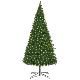 vidaXL Künstlicher Weihnachtsbaum mit Beleuchtung 400 cm Grün