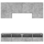 vidaXL 5-tlg. Wohnwand Betongrau Holzwerkstoff vidaXL 5-tlg. Wohnwand Betongrau Holzwerkstoff
