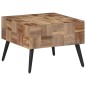 vidaXL Couchtisch Grau 55x55x40 cm Recyceltes Massivholz Teak vidaXL Couchtisch Grau 55x55x40 cm Recyceltes Massivholz Teak