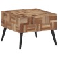 vidaXL Couchtisch Grau 55x55x40 cm Recyceltes Massivholz Teak vidaXL Couchtisch Grau 55x55x40 cm Recyceltes Massivholz Teak