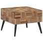 vidaXL Couchtisch Grau 55x55x40 cm Recyceltes Massivholz Teak vidaXL Couchtisch Grau 55x55x40 cm Recyceltes Massivholz Teak
