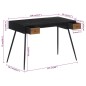 vidaXL Schreibtisch 117x56,5x75 cm Recyceltes Massivholz Teak vidaXL Schreibtisch 117x56,5x75 cm Recyceltes Massivholz Teak