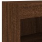 vidaXL 5-tlg. Wohnwand mit LED-Beleuchtung Braun Eichen-Optik vidaXL 5-tlg. Wohnwand mit LED-Beleuchtung Braun Eichen-Optik