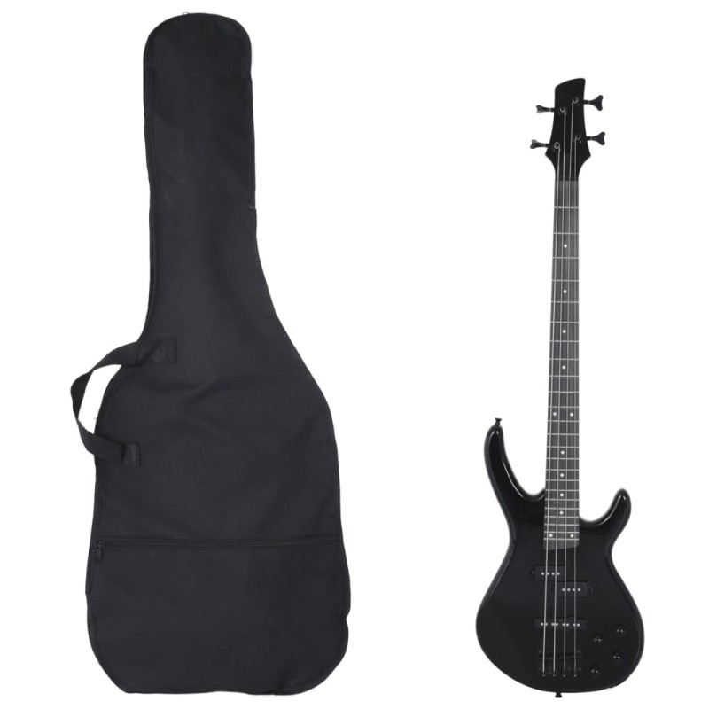 vidaXL E-Bass für Anfänger mit Tasche Schwarz 4/4 46" vidaXL E-Bass für Anfänger mit Tasche Schwarz 4/4 46"