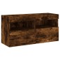 vidaXL 5-tlg. Wohnwand mit LED-Beleuchtung Räuchereiche Holzwerkstoff vidaXL 5-tlg. Wohnwand mit LED-Beleuchtung Räuchereiche Holzwerkstoff