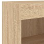 vidaXL 5-tlg. Wohnwand mit LED-Beleuchtung Sonoma-Eiche Holzwerkstoff vidaXL 5-tlg. Wohnwand mit LED-Beleuchtung Sonoma-Eiche Holzwerkstoff
