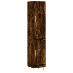 vidaXL Highboard Räuchereiche 34,5x34x180 cm Holzwerkstoff