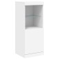 vidaXL Sideboard mit LED-Beleuchtung Weiß 41x37x100 cm vidaXL Sideboard mit LED-Beleuchtung Weiß 41x37x100 cm
