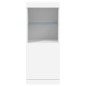 vidaXL Sideboard mit LED-Beleuchtung Weiß 41x37x100 cm vidaXL Sideboard mit LED-Beleuchtung Weiß 41x37x100 cm