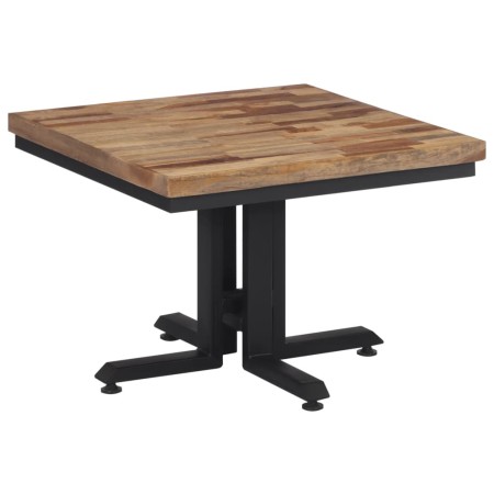 vidaXL Couchtisch 55x55x40 cm Recyceltes Massivholz Teak