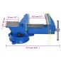 vidaXL Schraubstock Blau 200 mm Gusseisen vidaXL Schraubstock Blau 200 mm Gusseisen