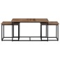 vidaXL Satztische 3 Stk. Massivholz Teak vidaXL Satztische 3 Stk. Massivholz Teak
