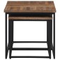 vidaXL Satztische 3 Stk. Massivholz Teak vidaXL Satztische 3 Stk. Massivholz Teak
