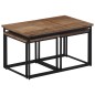 vidaXL Satztische 3 Stk. Massivholz Teak vidaXL Satztische 3 Stk. Massivholz Teak