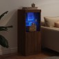 vidaXL Sideboard mit LED-Leuchten Braun Eichen-Optik 41x37x100 cm vidaXL Sideboard mit LED-Leuchten Braun Eichen-Optik 41x37x100 cm