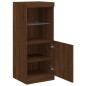 vidaXL Sideboard mit LED-Leuchten Braun Eichen-Optik 41x37x100 cm vidaXL Sideboard mit LED-Leuchten Braun Eichen-Optik 41x37x100 cm
