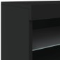 vidaXL Sideboard mit LED-Leuchten Schwarz 60x37x67 cm vidaXL Sideboard mit LED-Leuchten Schwarz 60x37x67 cm