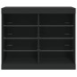 vidaXL Sideboard mit LED-Leuchten Schwarz 81x37x67 cm vidaXL Sideboard mit LED-Leuchten Schwarz 81x37x67 cm