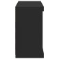vidaXL Sideboard mit LED-Leuchten Schwarz 81x37x67 cm vidaXL Sideboard mit LED-Leuchten Schwarz 81x37x67 cm